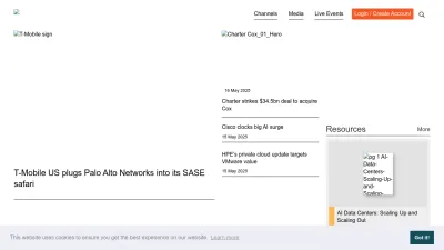 Screenshot of Sdxcentral.com
