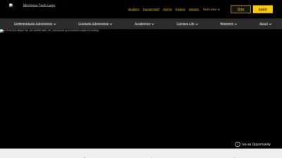 Screenshot of Mtu.edu