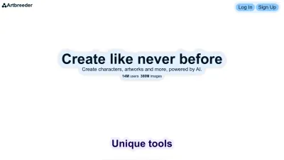 Screenshot of Artbreeder.com
