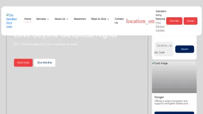 Screenshot preview of salvationarmyusa.org