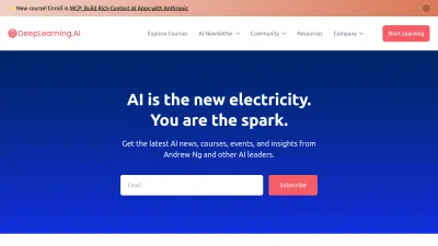 Screenshot of Deeplearning.ai