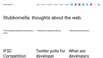 Screenshot of Stubbornella.org