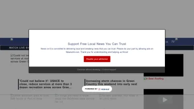 Screenshot preview of newson6.com