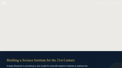 Screenshot of Scripps.edu