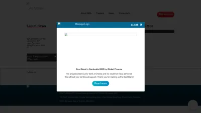 Screenshot preview of ababank.com