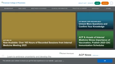 Screenshot of Acponline.org
