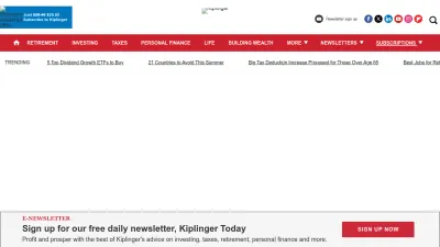 Screenshot of Kiplinger.com