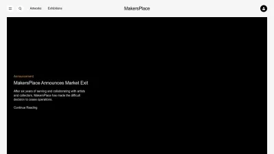 Screenshot of Makersplace.com