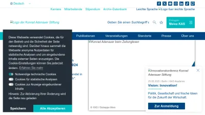 Screenshot of Kas.de