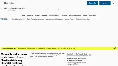 Screenshot of Bostonherald.com