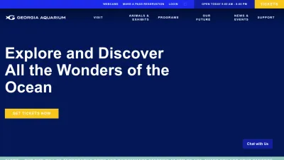 Screenshot of Georgiaaquarium.org
