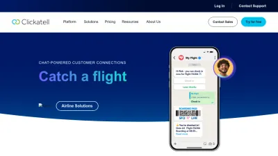 Screenshot of Clickatell.com