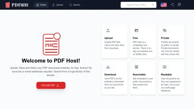 Screenshot of Pdfhost.io