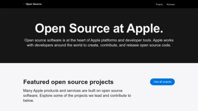 Screenshot of Opensource.apple.com