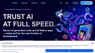 Screenshot preview of snyk.io