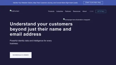Screenshot of Fullcontact.com