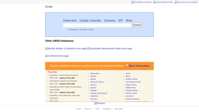 Screenshot of Data.un.org