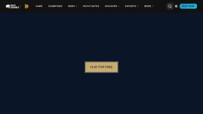 Screenshot of Leagueoflegends.com