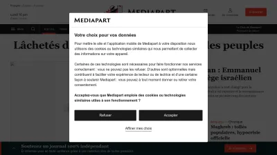 Screenshot preview of mediapart.fr