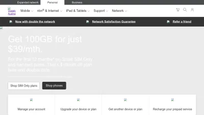 Screenshot of Vodafone.com.au