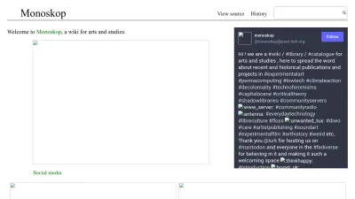 Screenshot of Monoskop.org