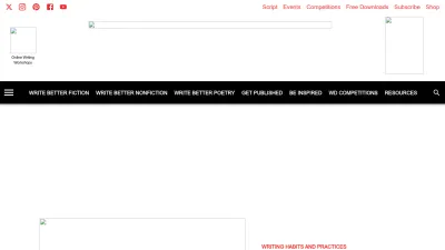 Screenshot of Writersdigest.com