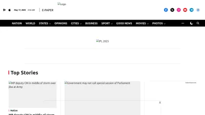 Screenshot preview of newindianexpress.com