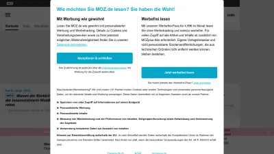 Screenshot of Moz.de