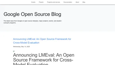 Screenshot of Opensource.googleblog.com