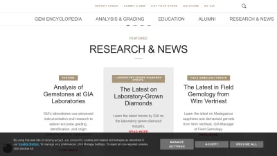Screenshot of Gia.edu
