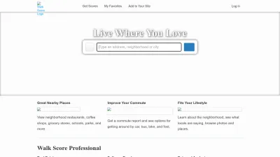 Screenshot preview of walkscore.com