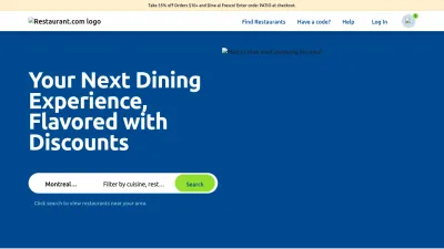 Screenshot preview of restaurant.com