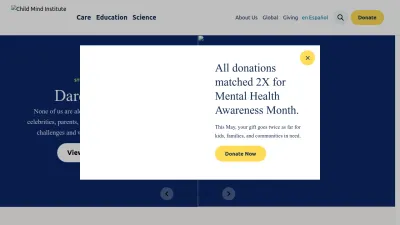 Screenshot preview of childmind.org