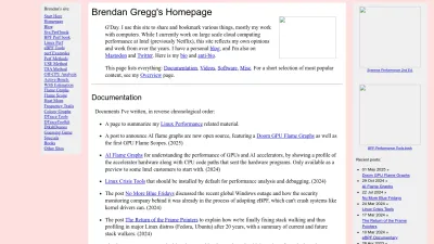 Screenshot of Brendangregg.com