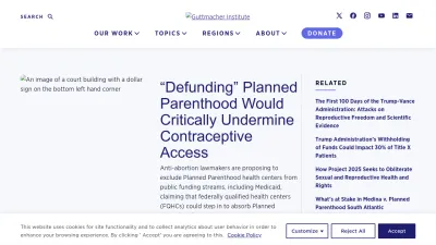 Screenshot preview of guttmacher.org