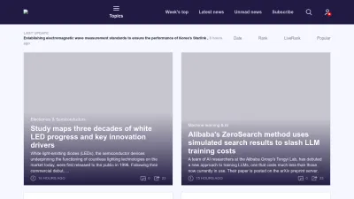 Screenshot of Techxplore.com