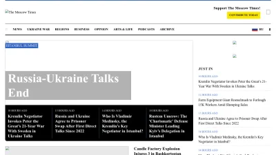 Screenshot of Themoscowtimes.com