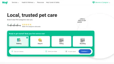 Screenshot of Wagwalking.com