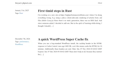 Screenshot of Phpied.com