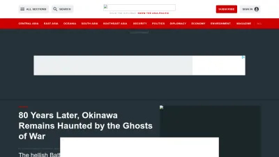 Screenshot of Thediplomat.com
