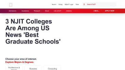 Screenshot of Njit.edu