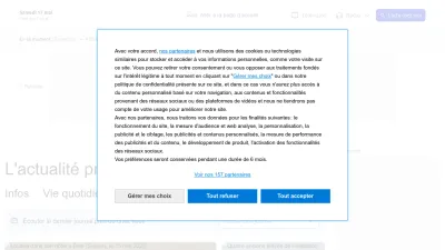 Screenshot of Francebleu.fr
