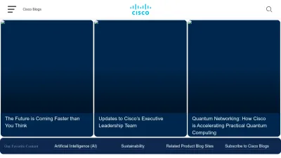 Screenshot preview of blogs.cisco.com
