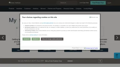 Screenshot of Netsuite.com