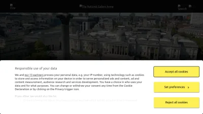 Screenshot of Nationalgallery.org.uk