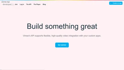 Screenshot of Developer.vimeo.com