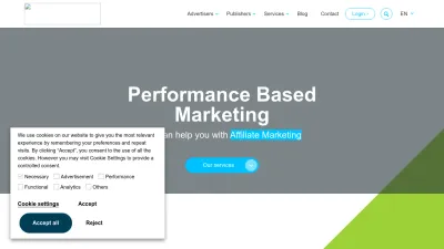 Screenshot of Daisycon.com