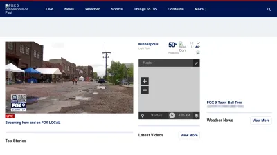Screenshot of Fox9.com