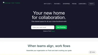 Screenshot preview of flock.com
