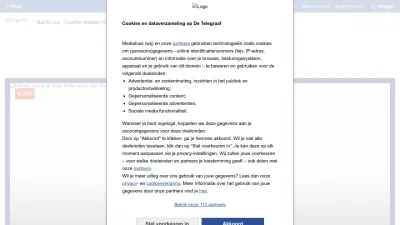 Screenshot preview of telegraaf.nl